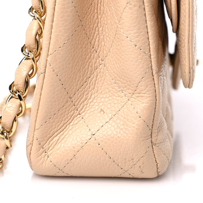 Chanel Caviar Quilted Medium Double Flap Beige 20 of 22