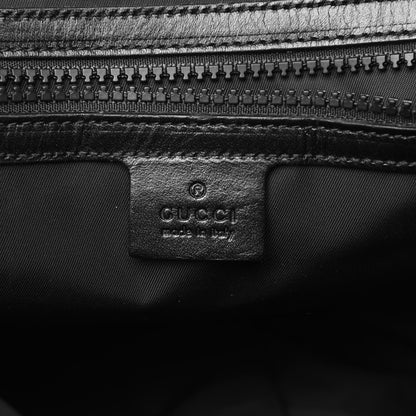 Gucci Techno Canvas Web L'Aveugle Par Amour Embroidered Double Buckle Backpack Black 6 of 10