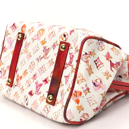Louis Vuitton Watercolor Aquarelle Frame Speedy White 9 of 9