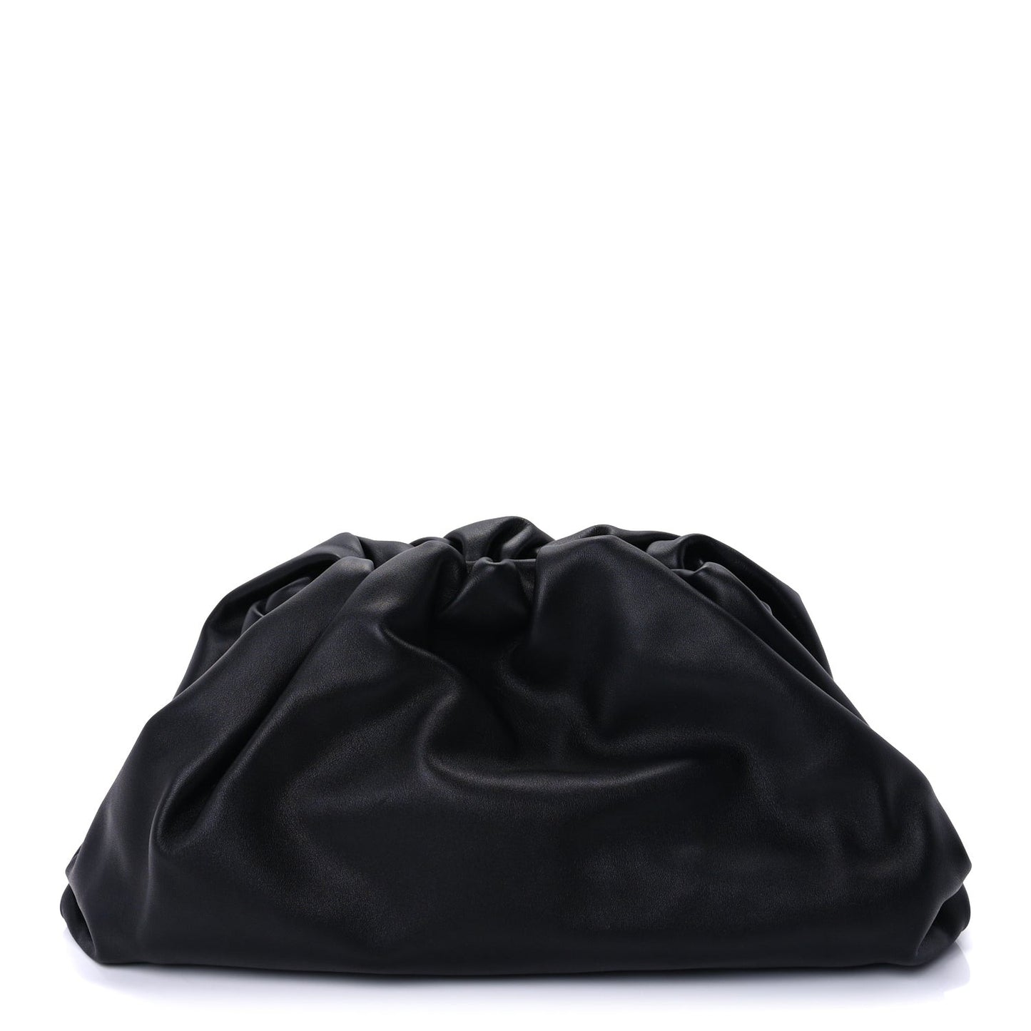 Smooth Butter Calf The Pouch Oversized Clutch  Black