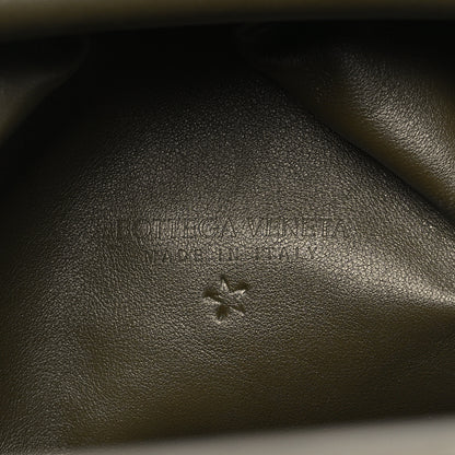Bottega Veneta Smooth Butter Calf The Pouch Oversized Clutch Kaki Fondent 6 of 10