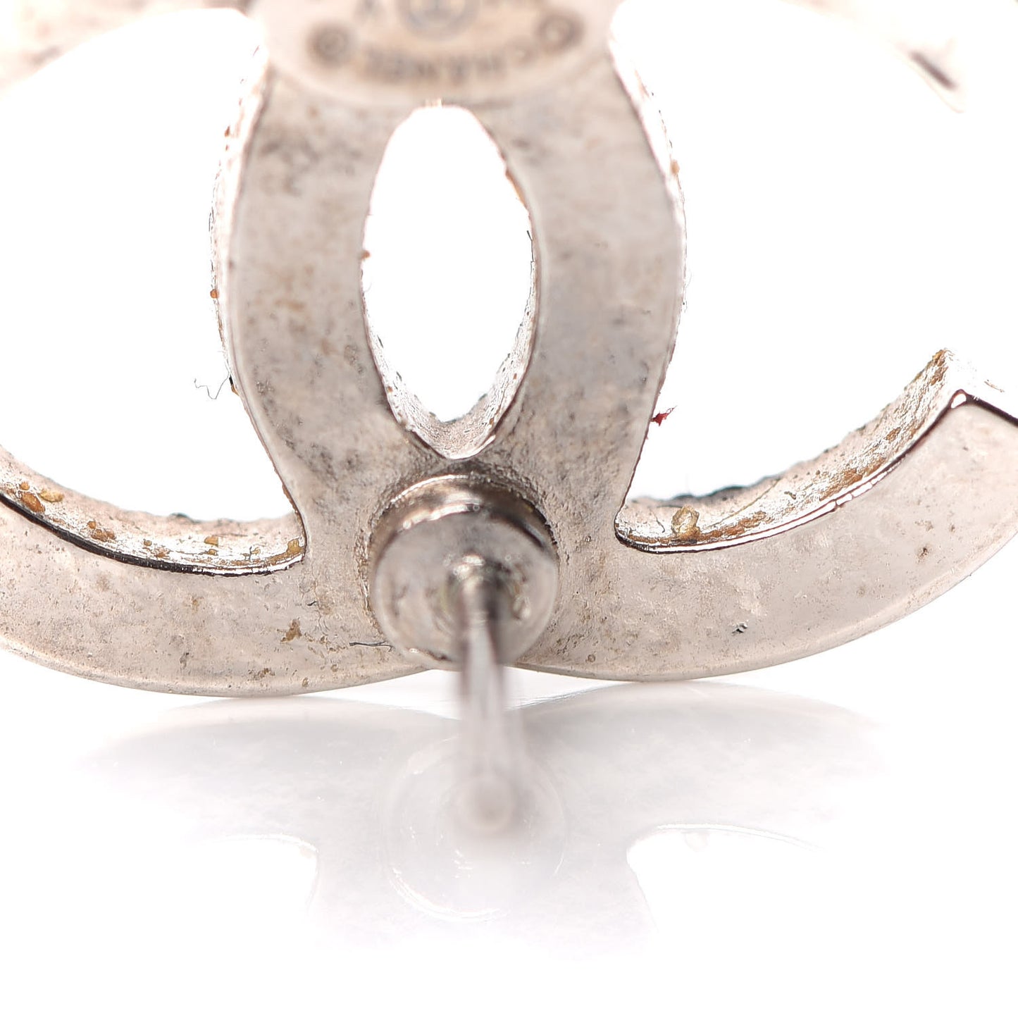 Crystal Timeless CC Earrings Silver