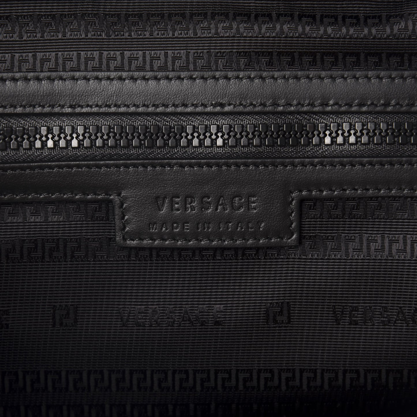 Nylon Baroque Print Tote Black