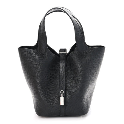 Hermes Taurillon Clemence Picotin Lock 18 PM Black 1 of 7