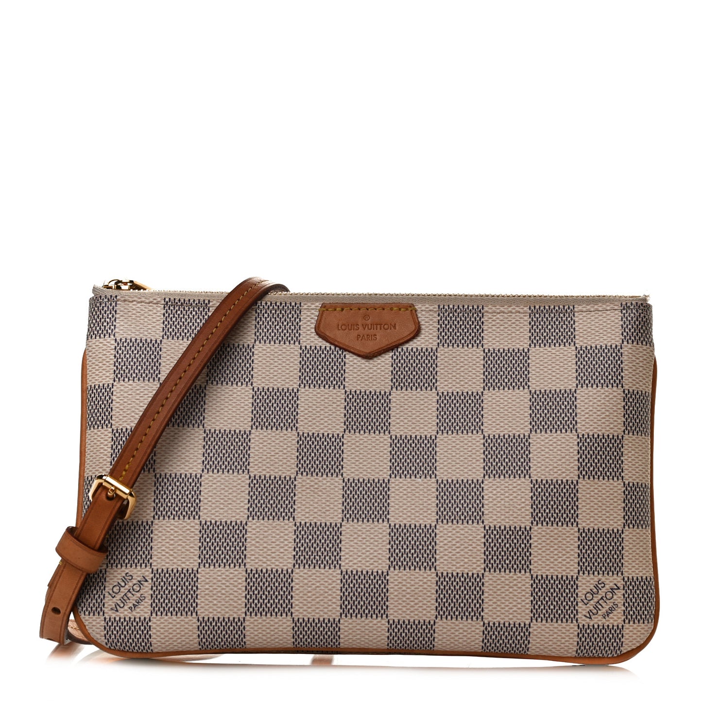 Damier Azur Double Zip Pochette