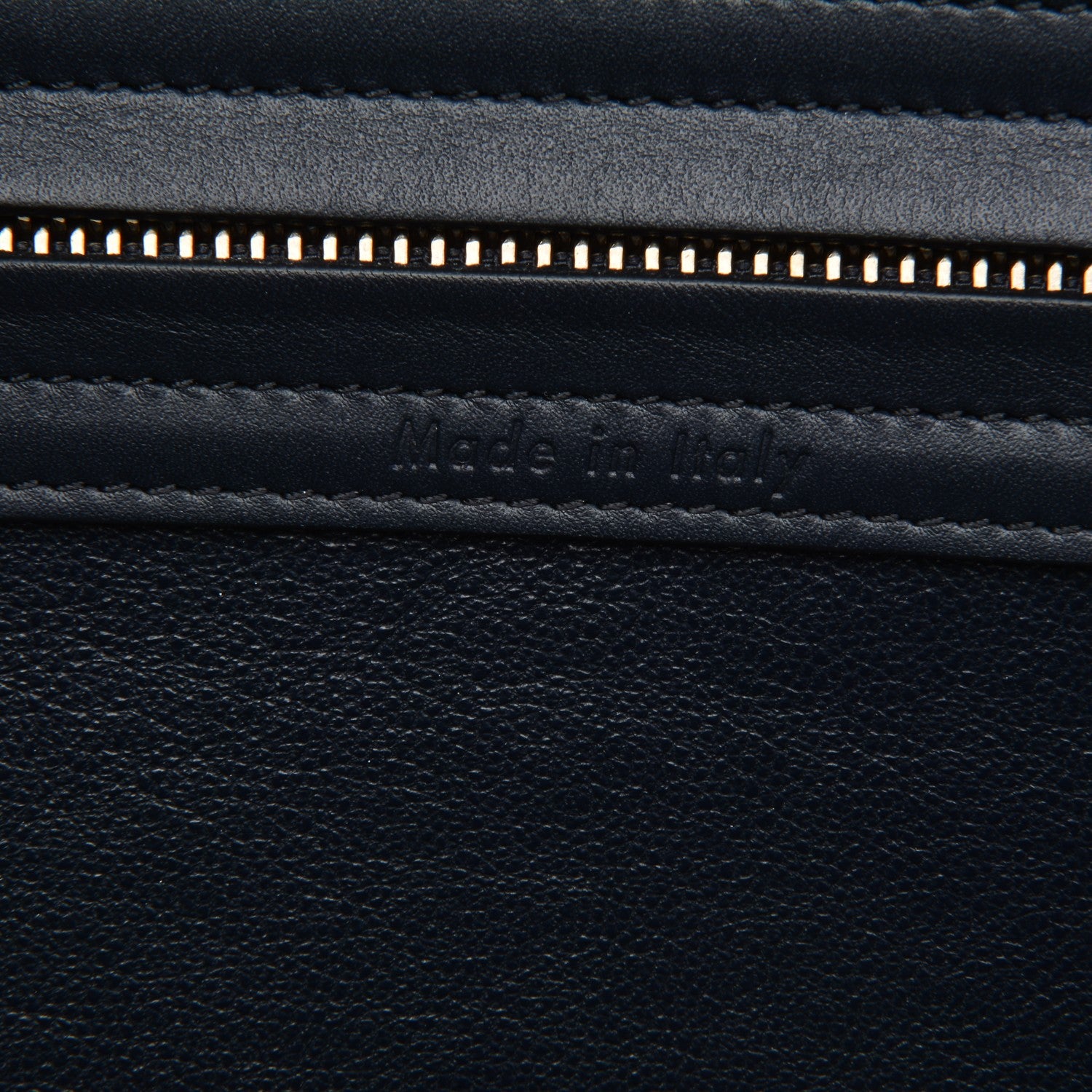 Celine Crocodile Embossed Nubuck Medium Phantom Luggage Navy Blue 7 of 7