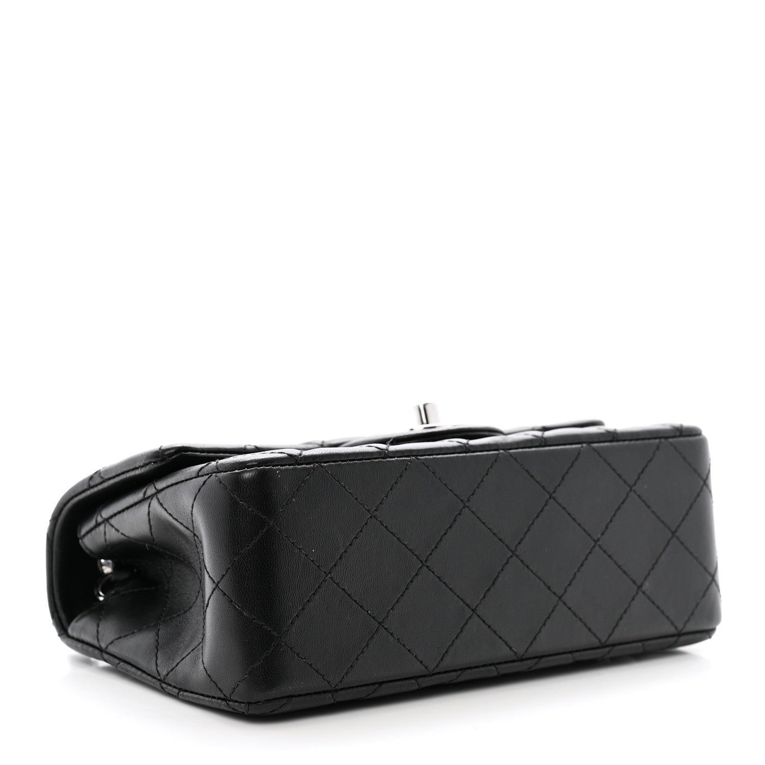 Chanel Lambskin Quilted Mini Rectangular Flap Black 4 of 10