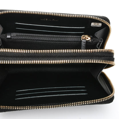 Chanel Caviar Quilted Large Gusset Double Zip Around Wallet Black 13 of 15