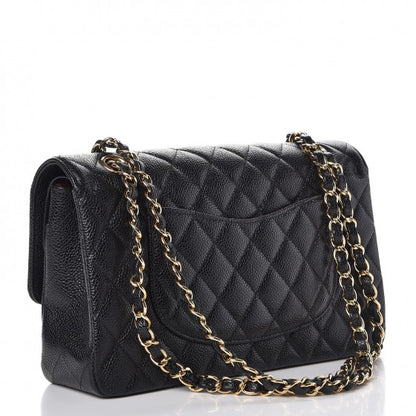 Chanel Caviar Quilted Medium Double Flap Black 3 of 7