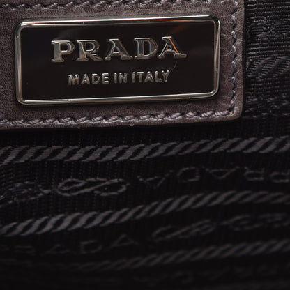 Prada Glace Calfskin Zippers Satchel Ardesia 6 of 8