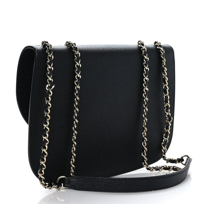 Chanel Caviar Mini Chain Flap Bag Black 3 of 9