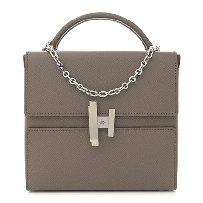 Hermes Epsom Cinhetic Boxy Top Handle Bag Etain 1 of 13