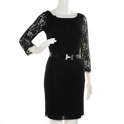 Hermes Veau Box Togo 32mm H Belt 75 Black Gold 2 of 10