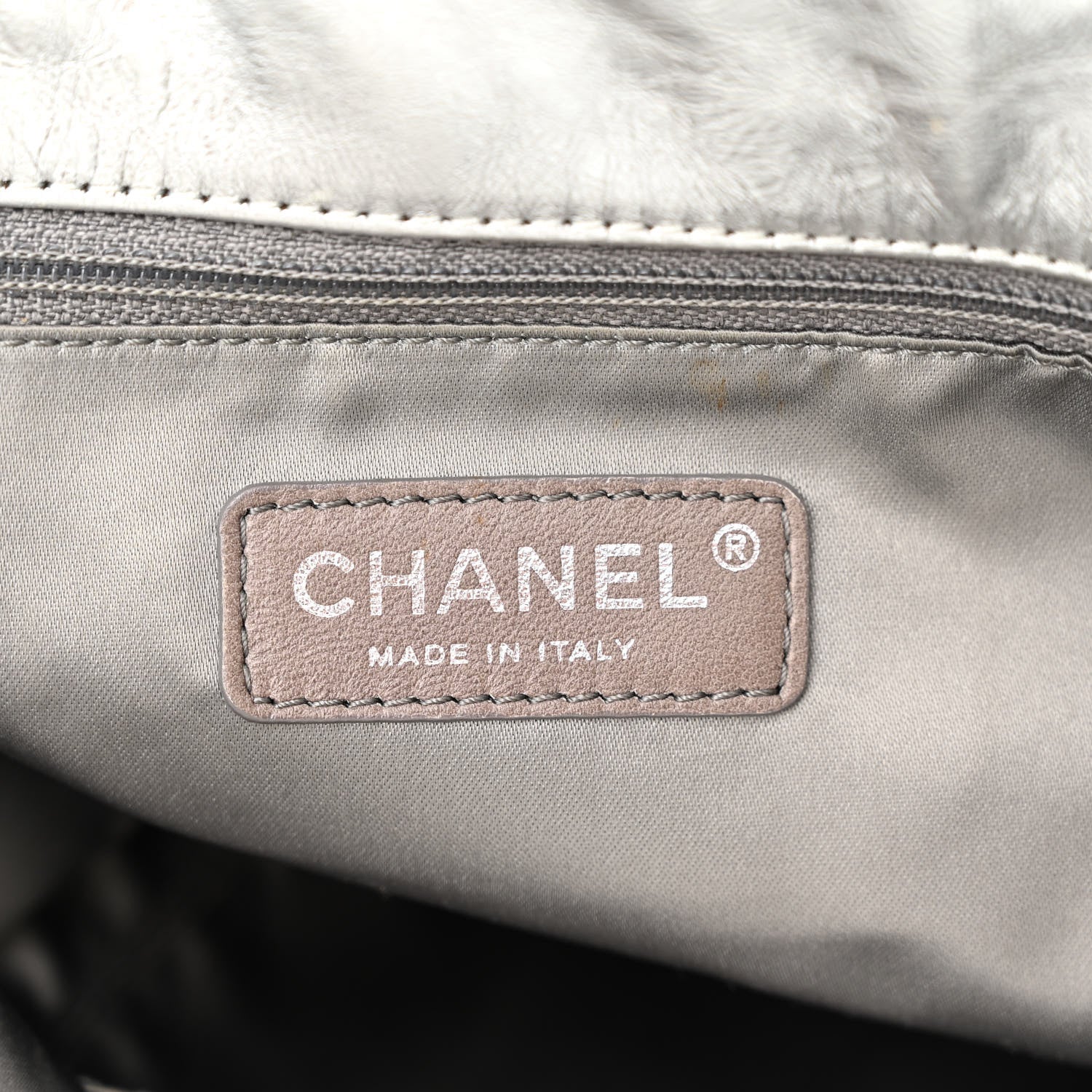 Chanel Metallic Perforated Lambskin Hollywood Hobo Silver 5 of 11