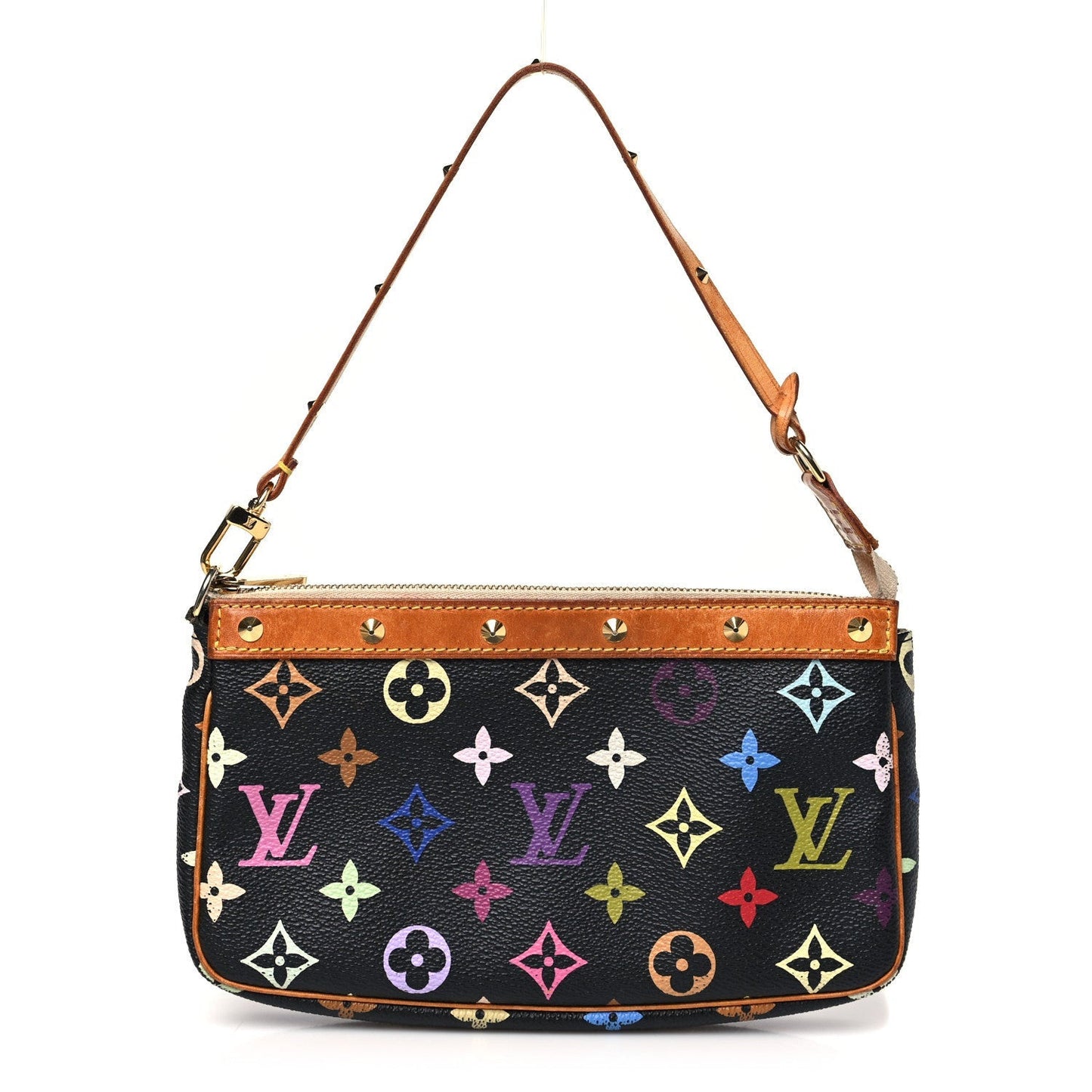 Monogram Multicolor Pochette Accessories Black