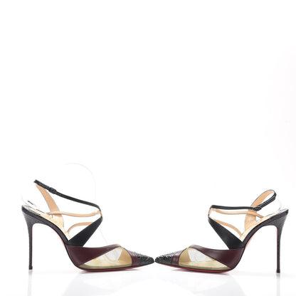 Christian Louboutin Python Kid Suede Mesh Evoluta 100 Pumps 38.5 Multi 6 of 16