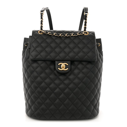 Chanel Lambskin Quilted Large Urban Spirit Backpack Black 1 of 10