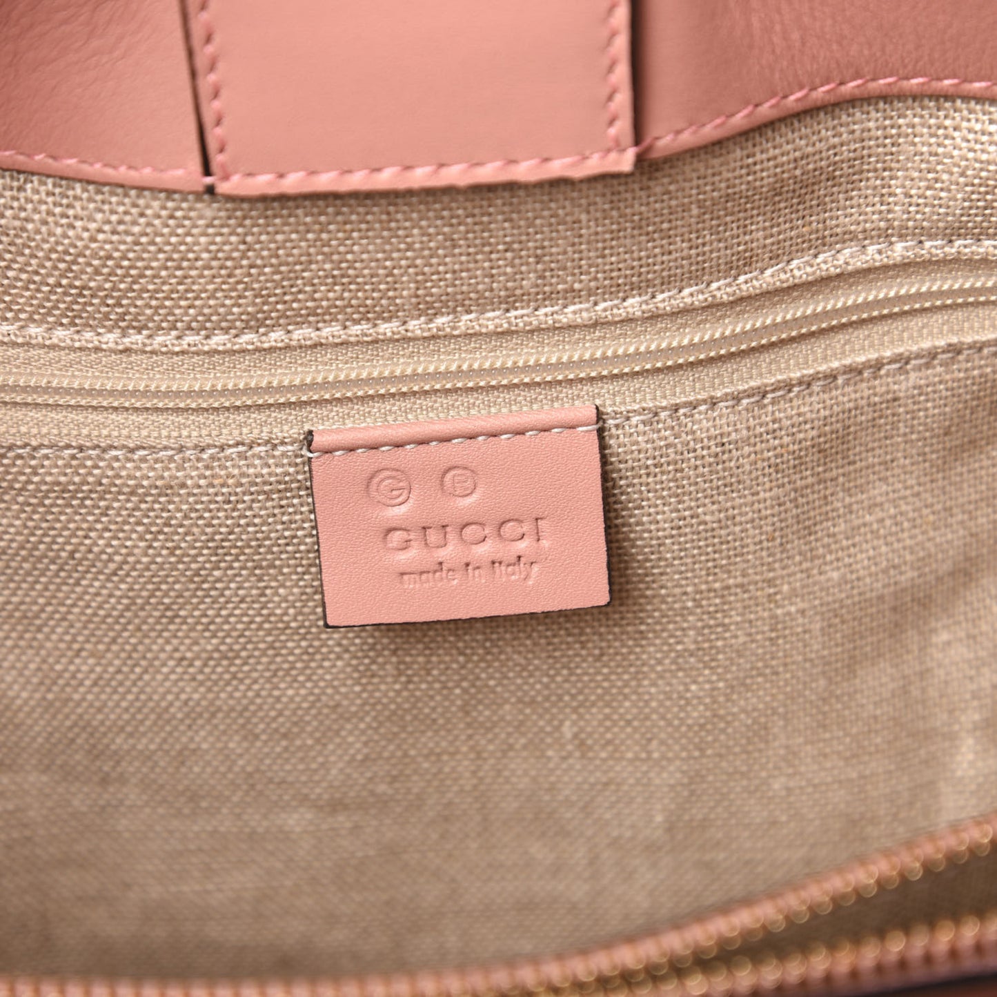 Soft Microguccissima Medium Tote Soft Pink