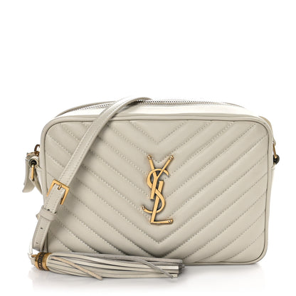 Saint Laurent SAINT LAURENT Calfskin Matelasse Monogram Lou Camera Bag Crema Soft 1 of 14