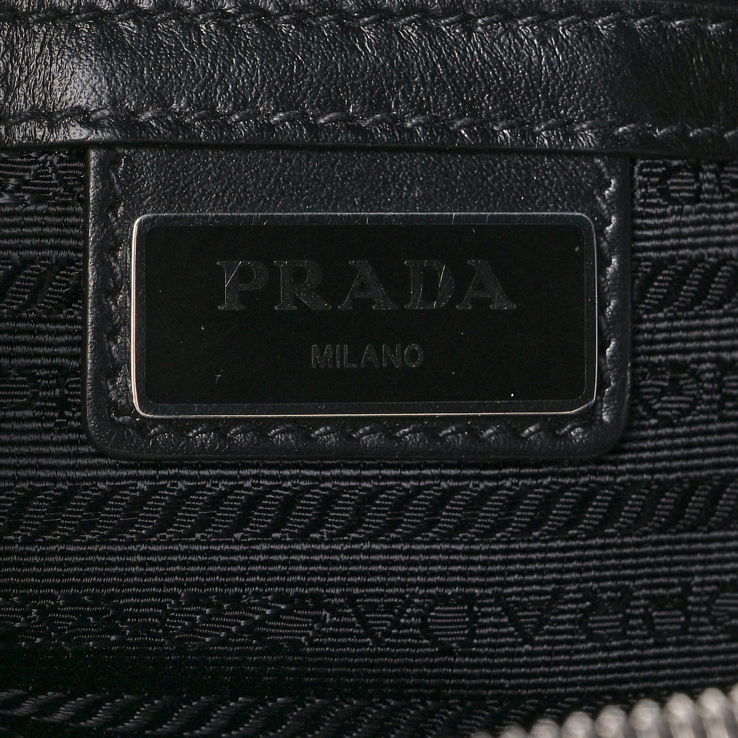 Saffiano Zip Crossbody Bag Black