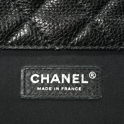 Chanel Calfskin Quilted XXL Travel Flap Bag Black 5 of 9