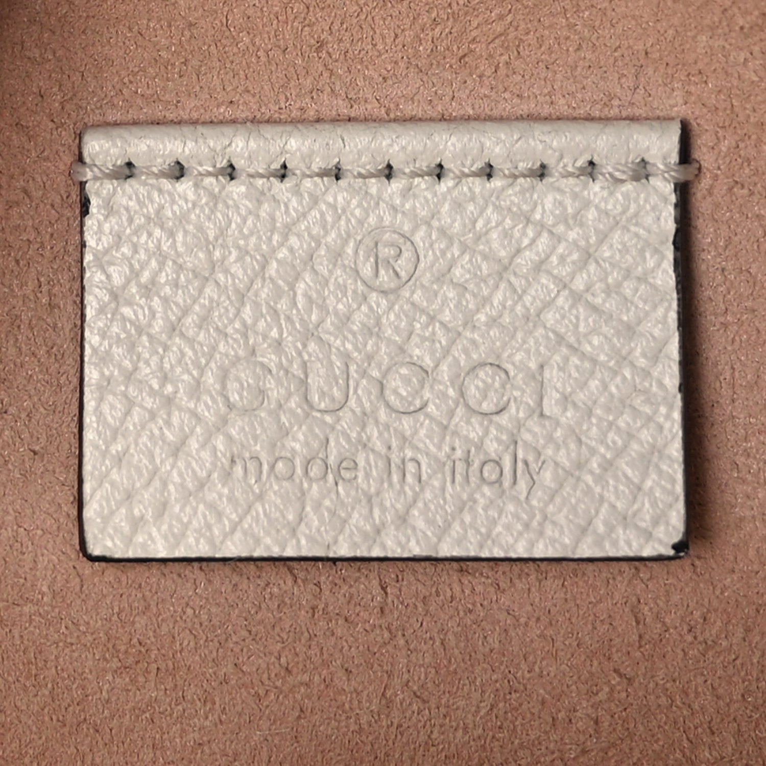 Gucci Textured Calfskin Web Mini Ophidia Round Shoulder Bag Mystic White 5 of 7