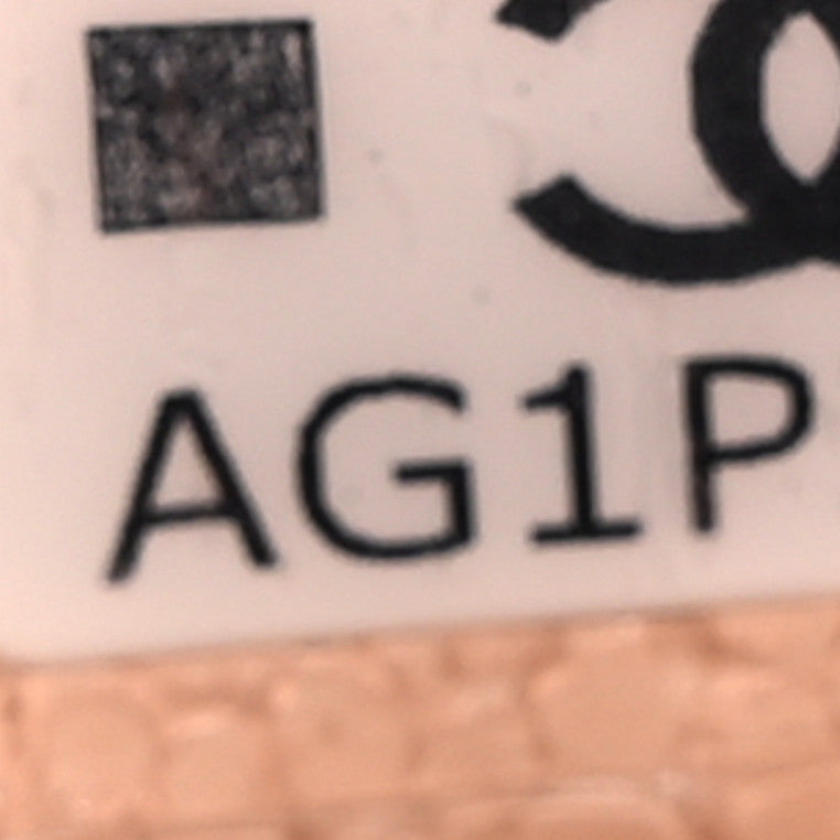 Caviar Quilted Cosmetic Case Beige