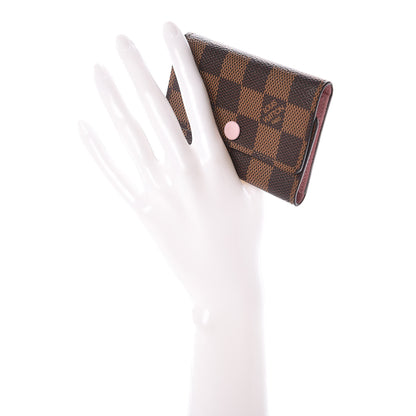 Louis Vuitton Damier Ebene Multicles 6 Key Holder Rose Ballerine 2 of 10