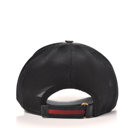 Gucci GG Supreme Monogram Kingsnake Print Baseball Hat XL 60 Black 4 of 9