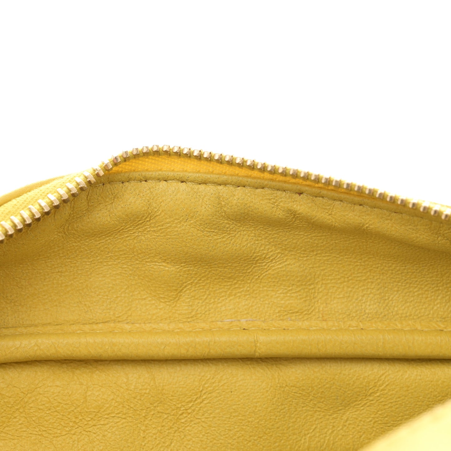 Calfskin Quilted Reissue Medium Camera Case  Yellow