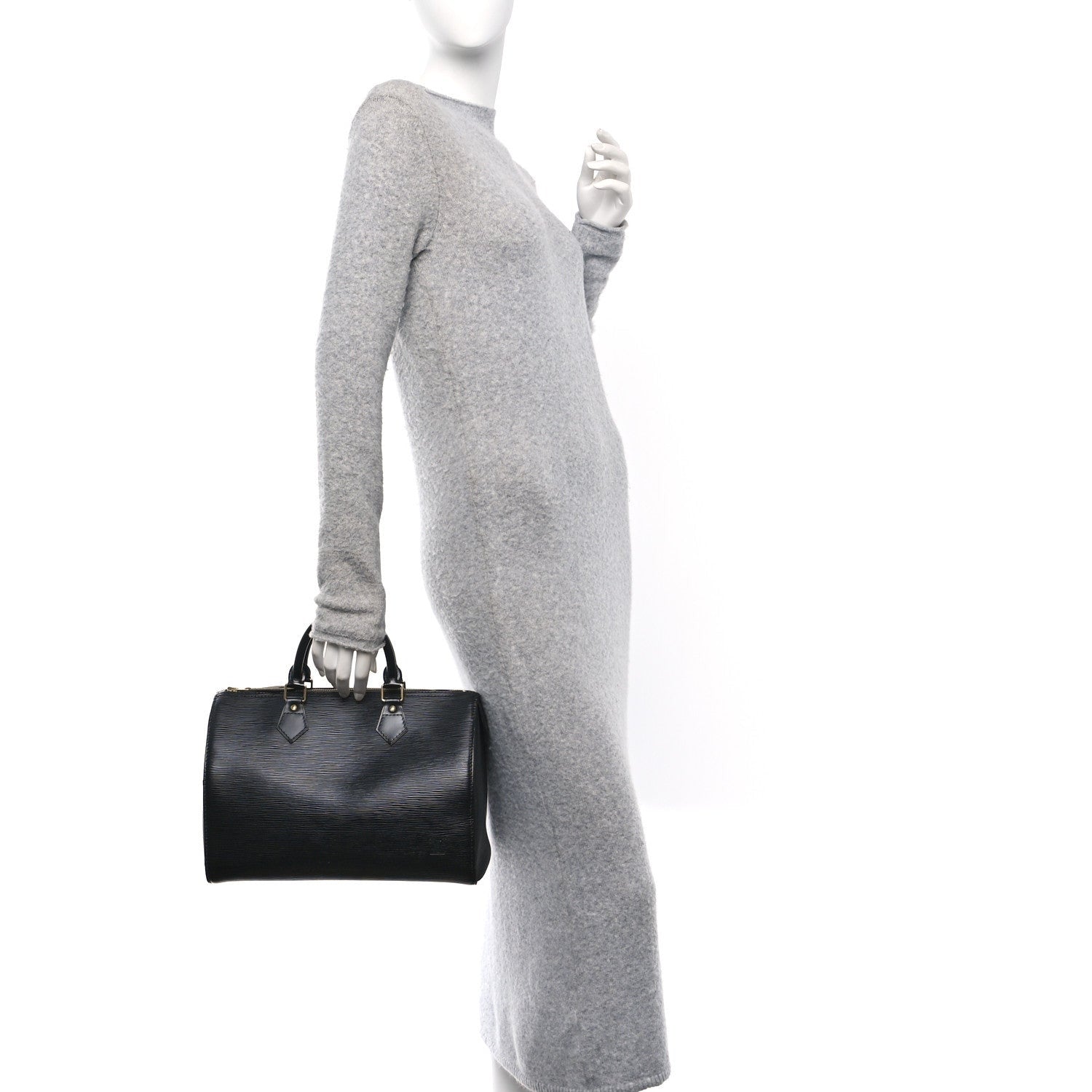 Louis Vuitton Epi Speedy 30 Black 2 of 7