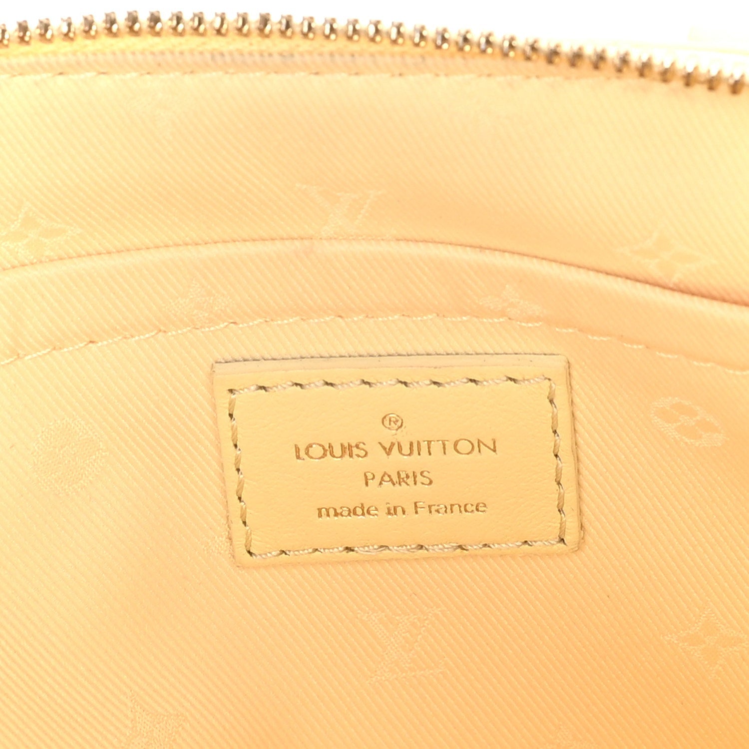 Louis Vuitton Calfskin Bubblegram Alma BB  Banana 5 of 8