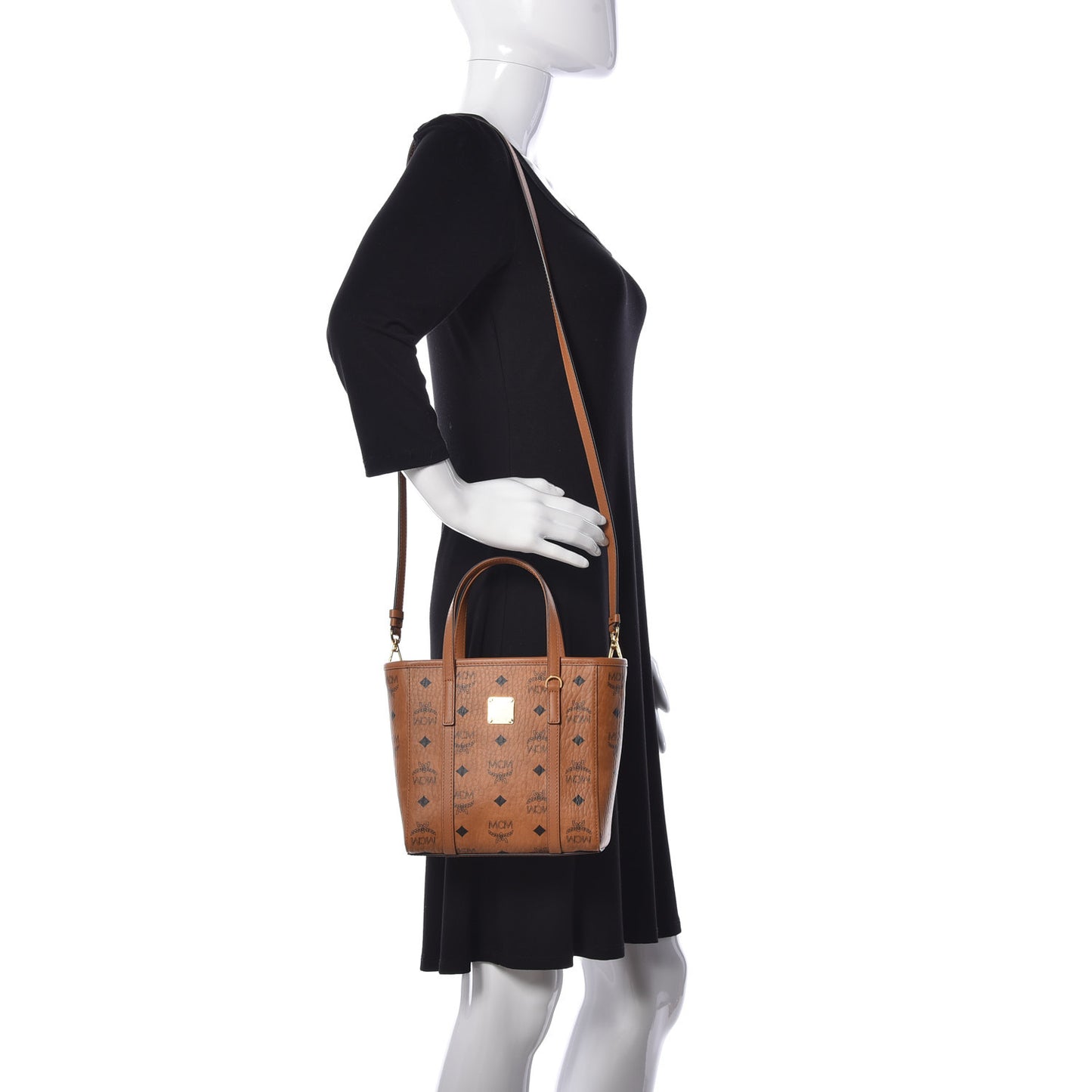Visetos Mini Toni Shopper Tote Cognac