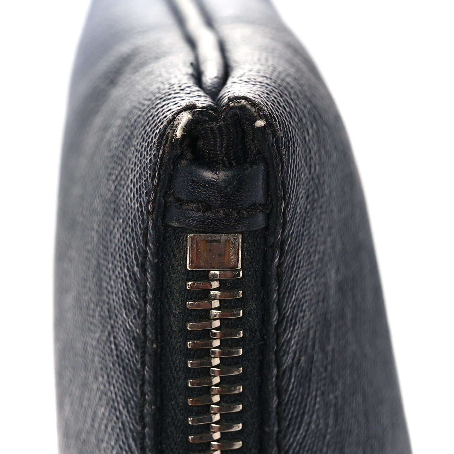 Fendi Vitello Elite Pouch Black Blue 15 of 17