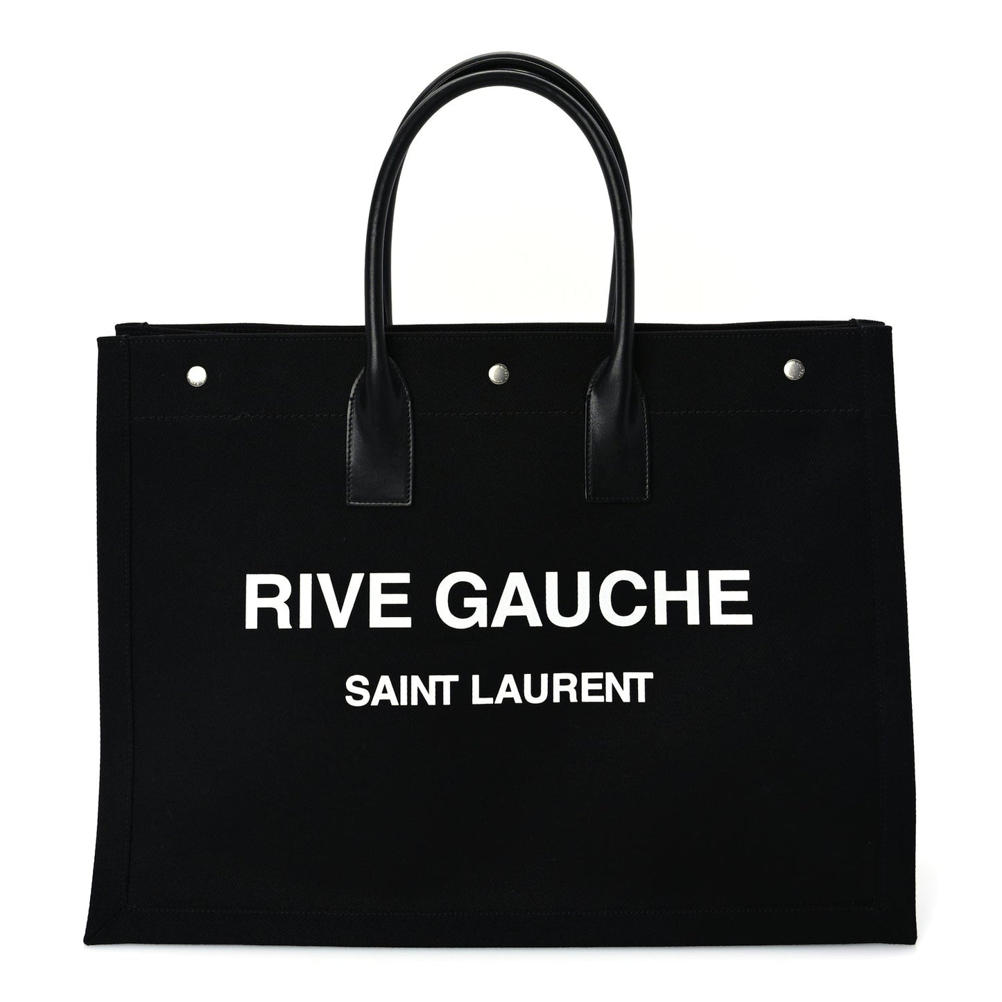 Linen Calfskin Rive Gauche Tote