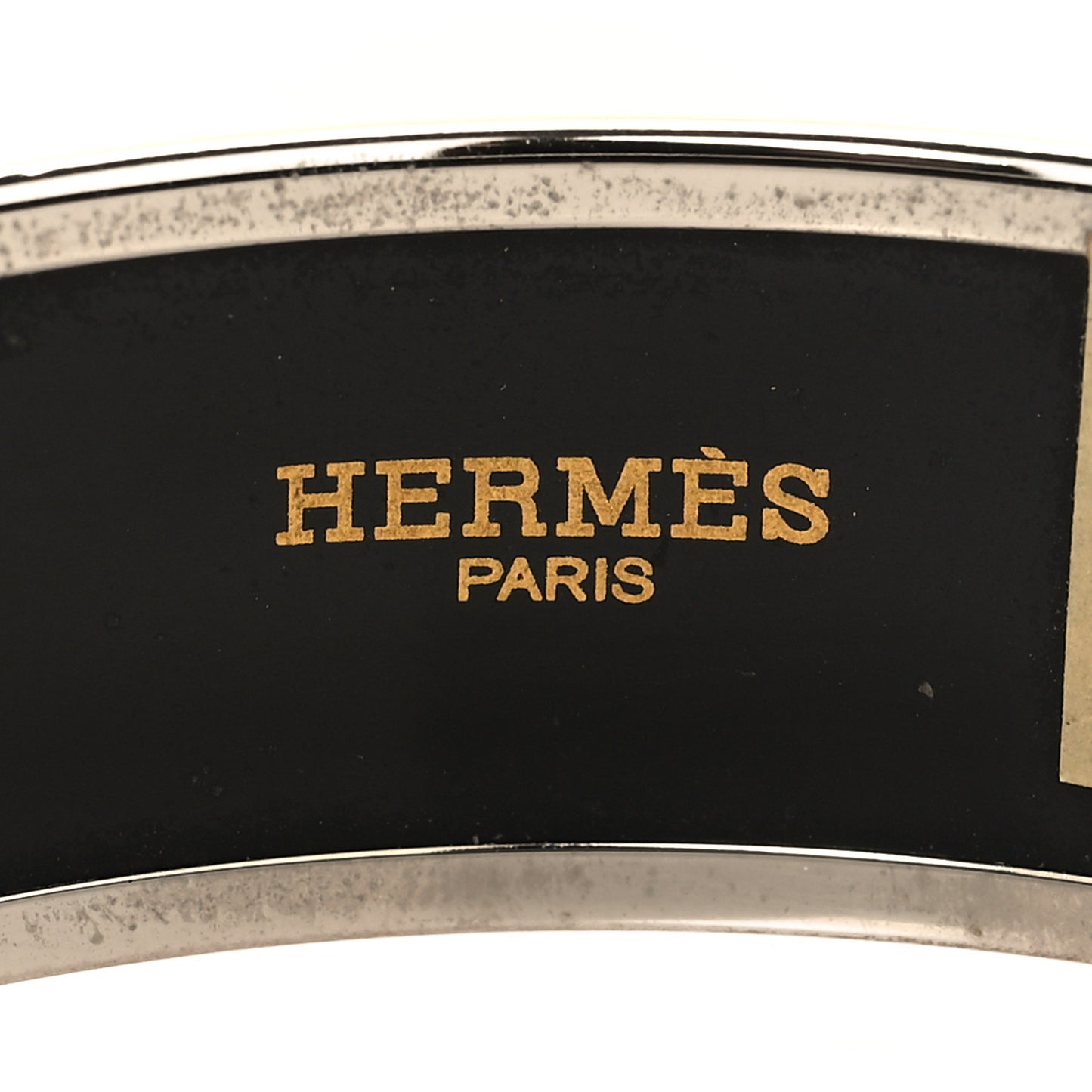 Enamel Printed Caleche Wide Bracelet 70 Orange