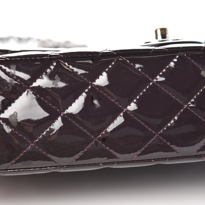 Chanel Patent Quilted Medium Double Flap Purple 12 of 14