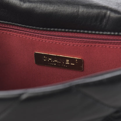 Chanel Lambskin Quilted Medium 19 Flap Black 8 of 11