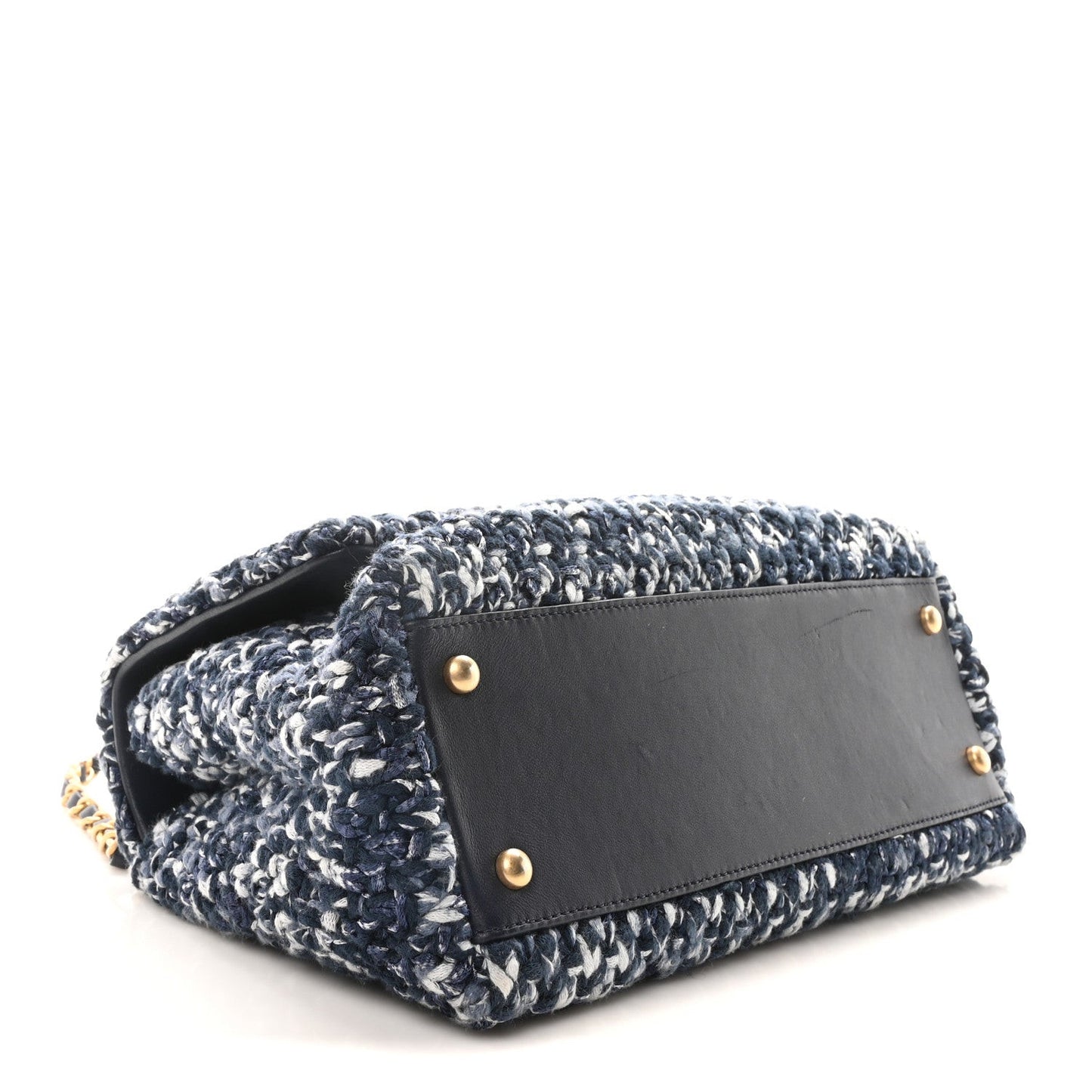 Crochet Small Coco Handle Flap Blue