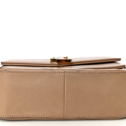 Saint Laurent Lambskin Matelasse Chevron Monogram Small Sulpice Bag Sable Beige 12 of 24