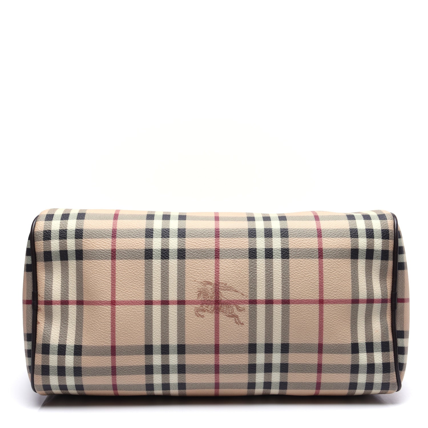 Burberry Haymarket Check Small Chester Bowling Bag Chocolate 9 of 14