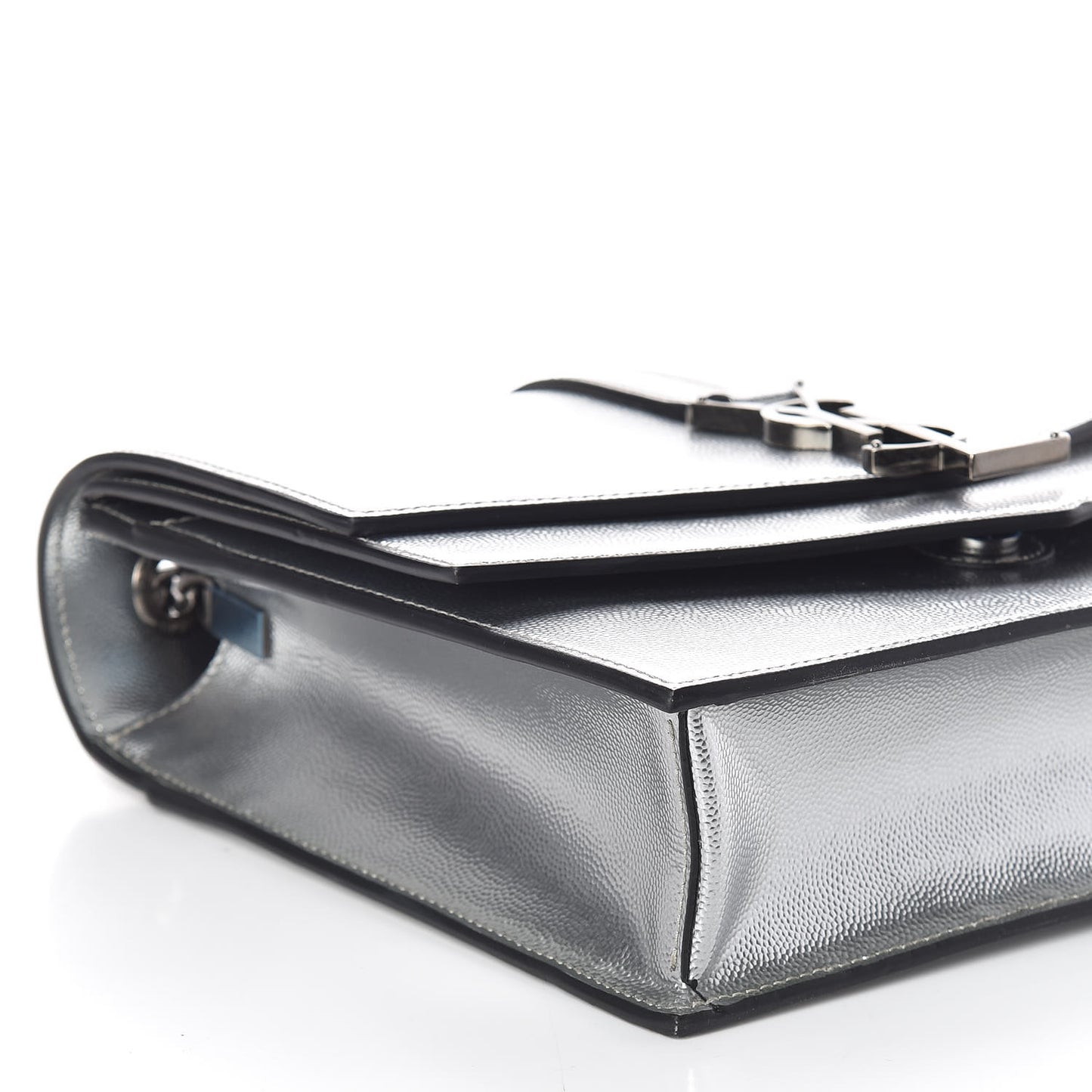 Grain De Poudre Monogram Medium Sulpice Shoulder Bag Silver