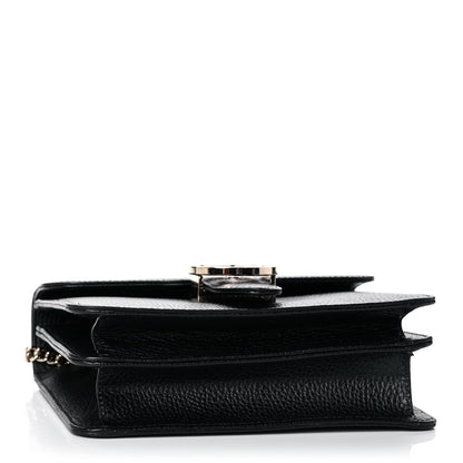 Gucci Dollar Calfskin Small Interlocking G Shoulder Bag Black 4 of 12