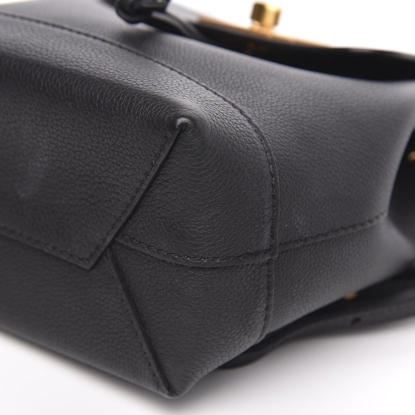 Calfskin Lockme Mini Backpack Black