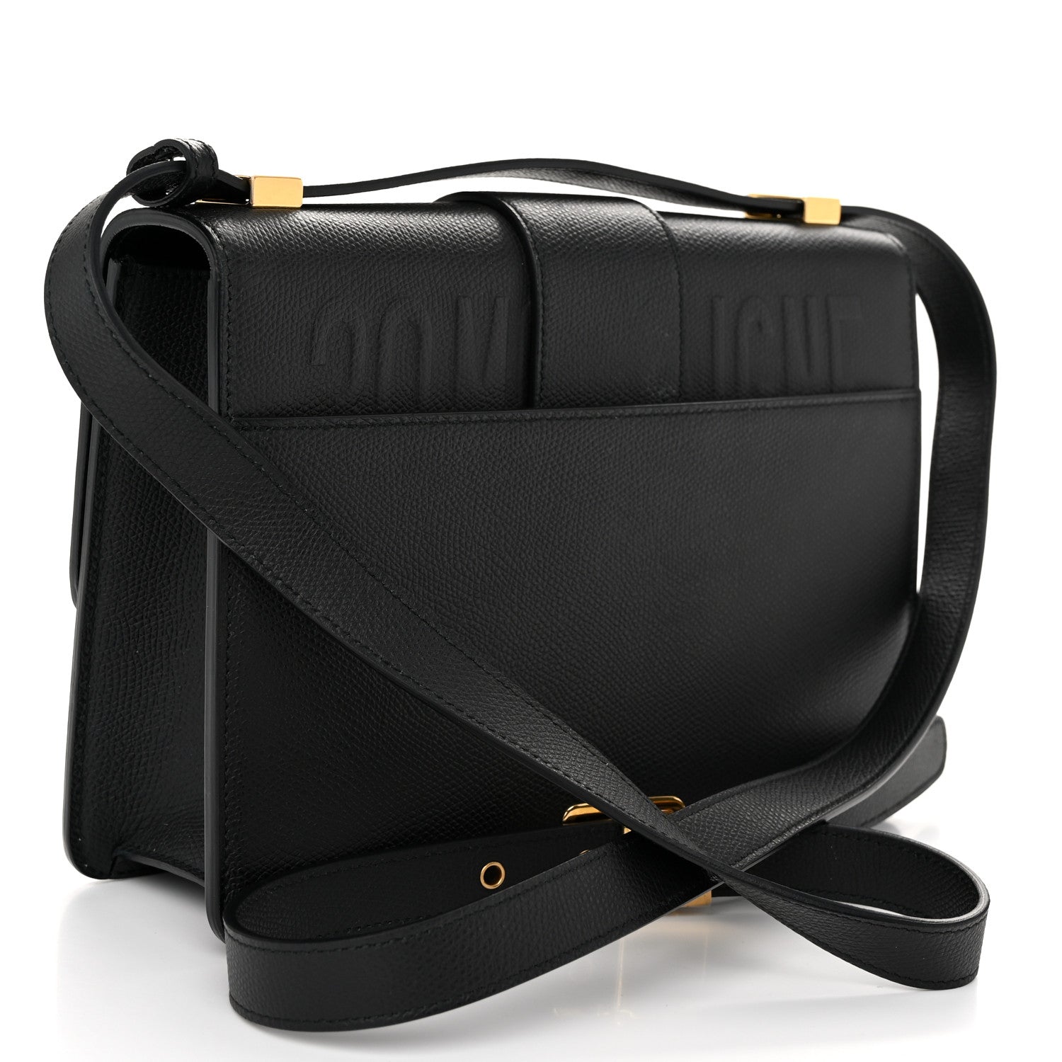 Christian Dior Grained Calfskin 30 Montaigne Flap Bag Black 3 of 10