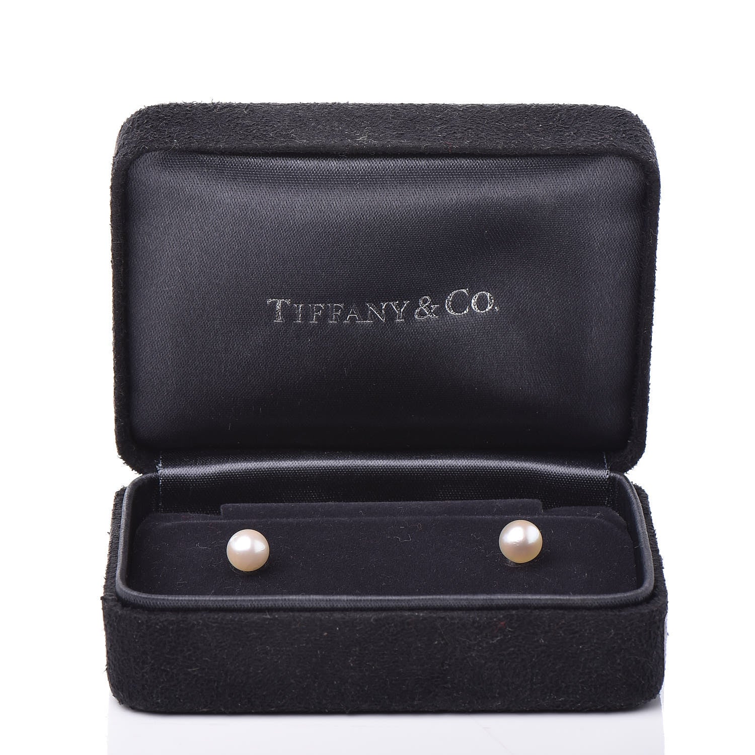 Tiffany 18K White Gold Akoya Pearl 6mm Earrings 5 of 5