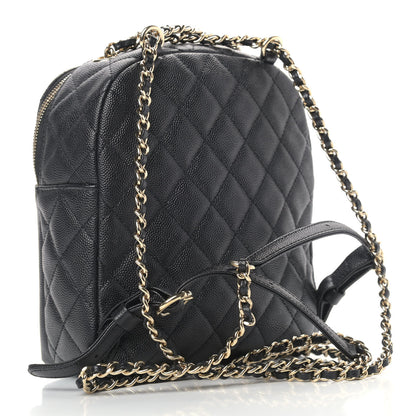 Chanel Caviar Quilted Small CC Day Backpack Black 3 of 9