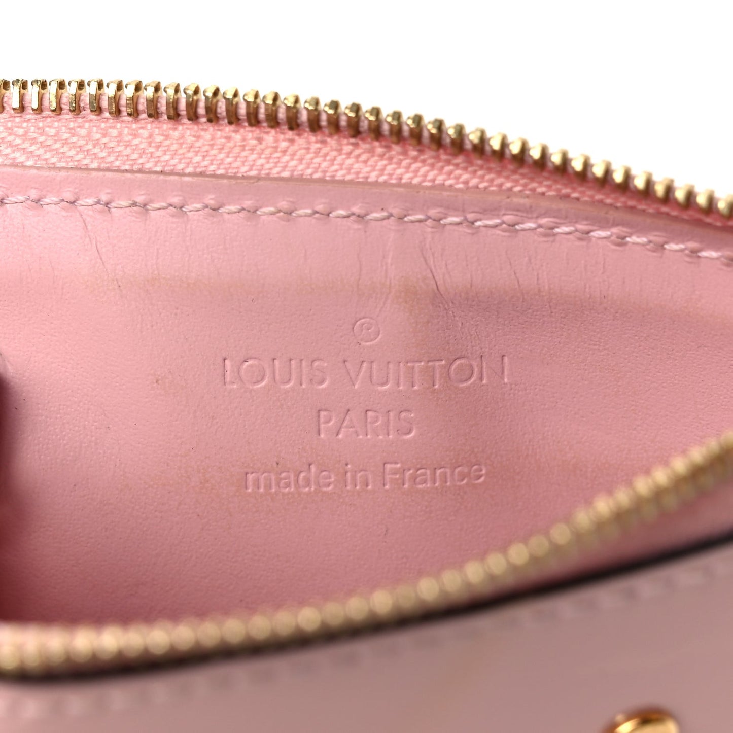 Patent Miroir Venice Key Pouch  Rose Ballerine