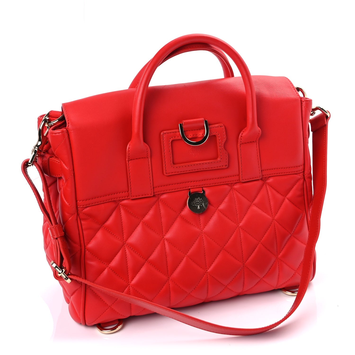 Mulberry Nappa Quilted Medium Cara Delevingne Convertible Bag Red 2 of 7