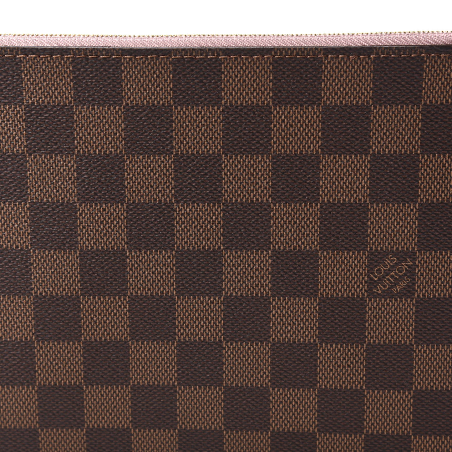 Damier Ebene Neverfull MM GM Pochette Rose Ballerine
